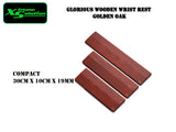 Glorious Wooden Keyboard Wrist Rest (Golden Oak/ Onyx) - Compact/TKL/Full-Size