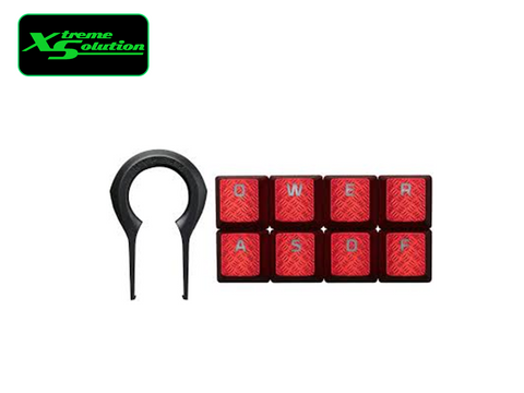 HyperX FPS & MOBA Gaming Keycaps Upgrade Kit - Red or Titanium