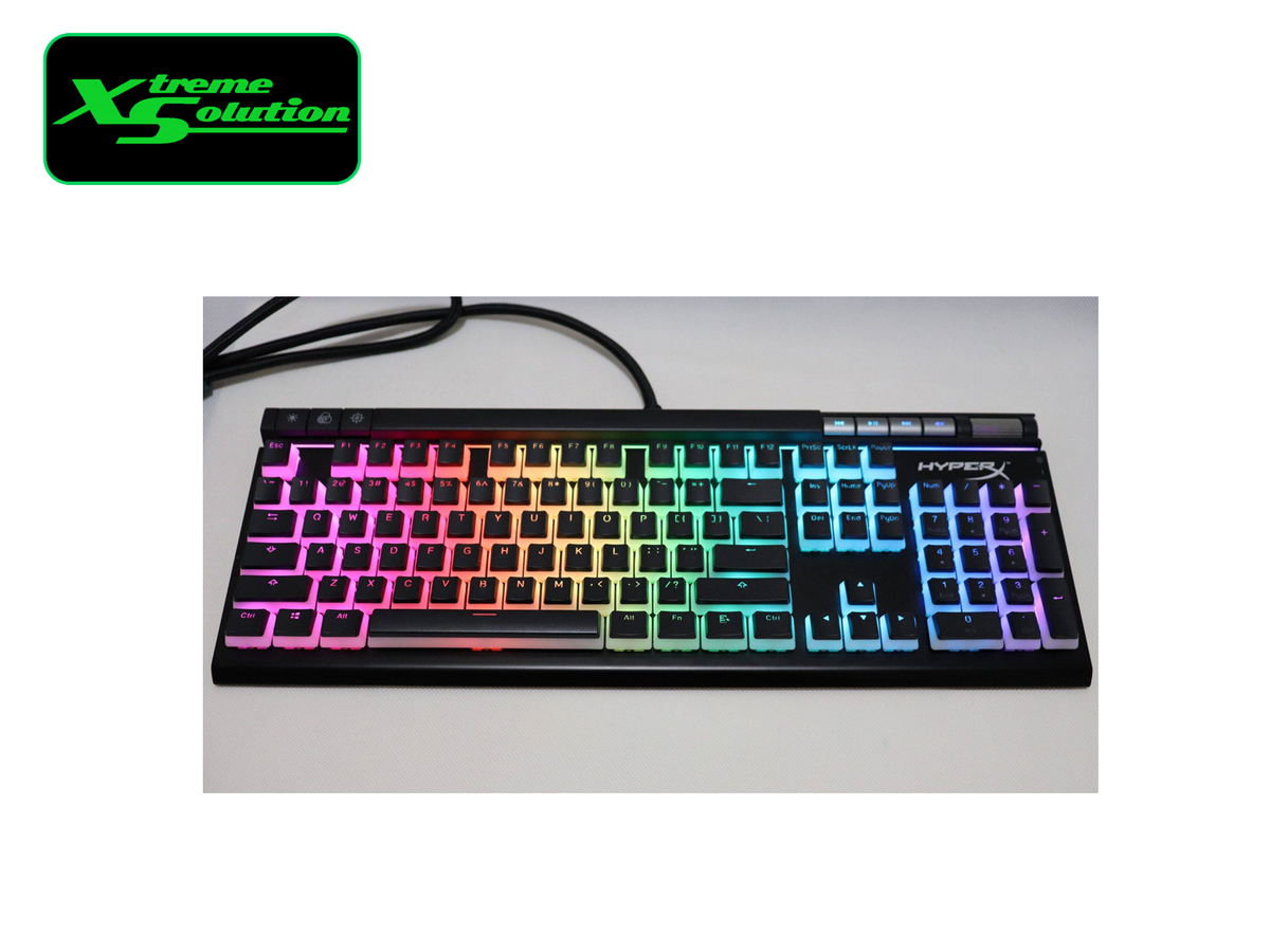 HyperX PBT Doubleshot Pudding Keycaps Set (White/ Black) XtremeSolution