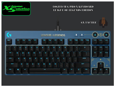 Logitech x League of Legend G Pro X Keyboard - GX Brown