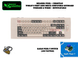 Melgeek Pixel - World's First Lego Brick Compatible Keyboard - Wireless & Wired - Hotswappable - Palette/Canvas/Christian