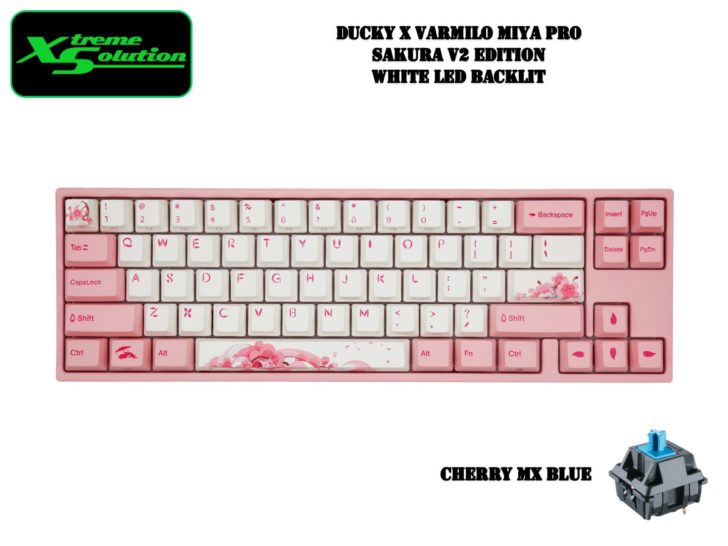 Ducky varmilo Sakura mechanical keyboard black offers switches