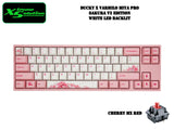Varmilo x Ducky Miya Pro Sakura R2 Mechanical Keyboard (White LED Backlit)