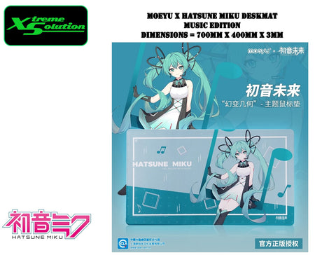 Moeyu X Hatsune Miku Official Deskmat - 3 Design - 700mm x 400mm x 3mm