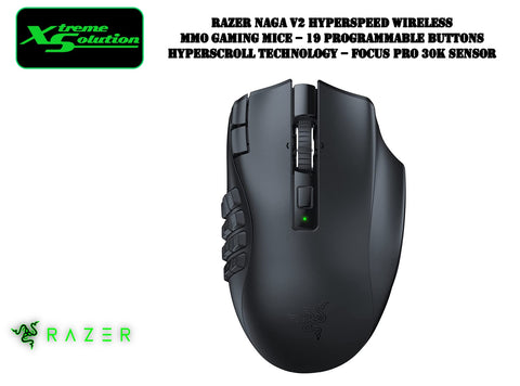 Razer Naga V2 HyperSpeed Wireless - MMO Gaming Mouse