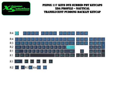 PIIFox Nautical 117 Keys Dye Subbed PBT XDA Profile