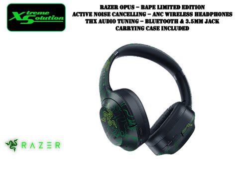 Razer Opus - BAPE Limited Edition - Active Noise Cancelling & ANC Wireless Headphone