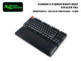 Glorious Padded Wrist Rest Stealth - Compact/TKL/FULL