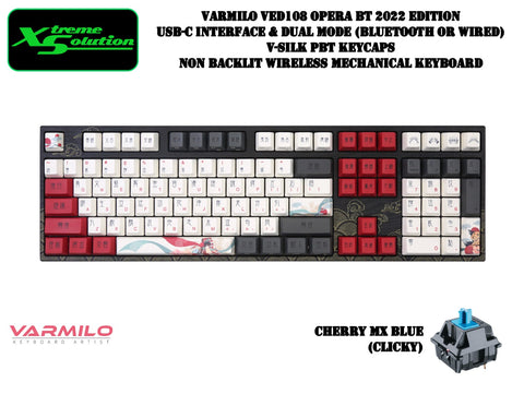 Varmilo VED108 BT Beijing Opera - Wireless Mechanical Keyboard