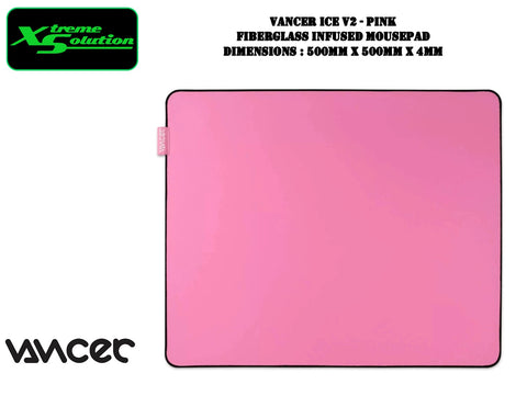 Vancer ICE Mousepad V2 Extra Large - Fiberglass Infused Gaming Mouse (Pink/Red/Purple)