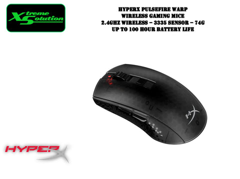 HyperX Pulsefire Warp Wireless Gaming Mice - 74G Up to 100 Hours Battery Life
