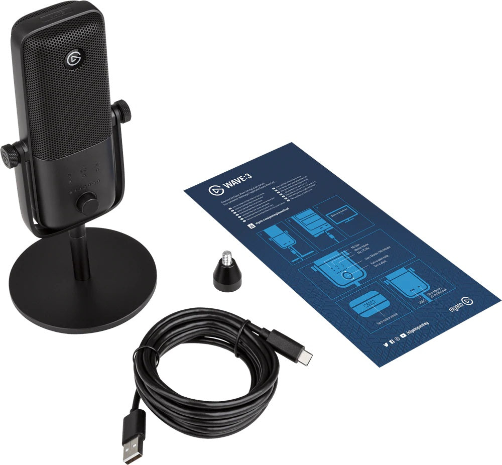 Elgato Wave: 3 - Premium Quality Broadcast Grade Microphone Elgato Wave: 3 - Premium Quality Broadcast Grade Microphone