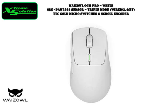 Waizowl OGM Pro Wireless Gaming Mice - 68G Ergo Shape