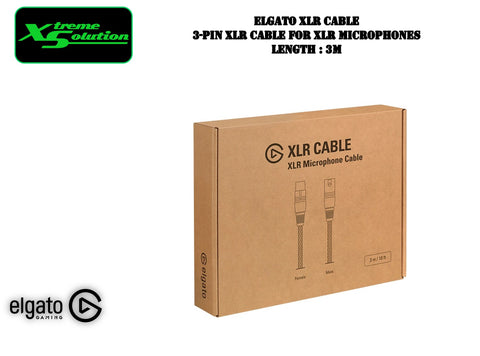 Elgato XLR Cable - 3 Pin for XLR Microphone