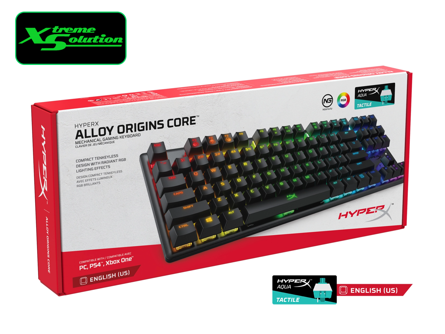HyperX Alloy Origin Core RGB TKL Mechanical Gaming Keyboard