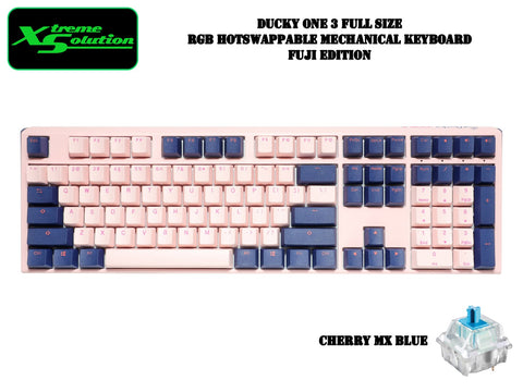 Ducky One 3 Fuji Edition - Full Size Hotswapable Mechanical Keyboard