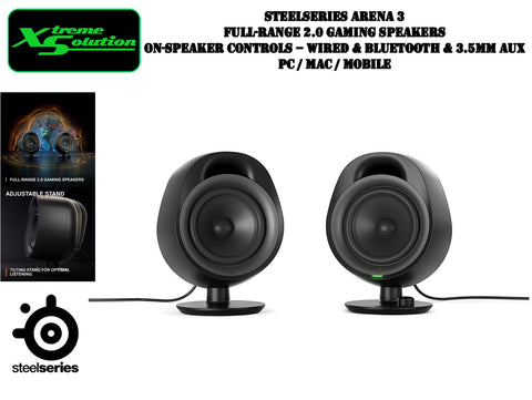 Steelseries Arena 3 - Full-Range 2.0 Gaming Speakers