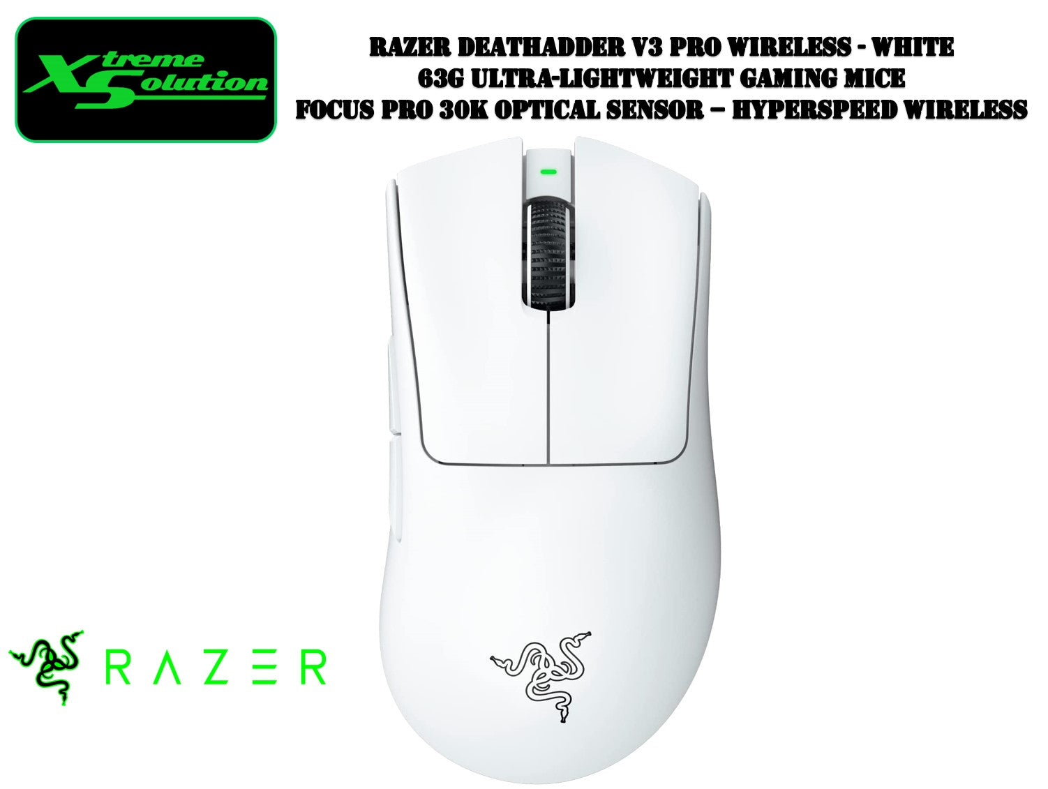 Razer Deathadder V3 Pro - 63g Ultra Lightweight Wireless Gaming