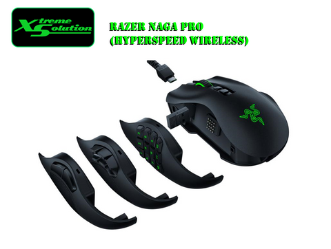 Razer Naga Pro - Modular Wireless Mouse with Swappable Side Plates