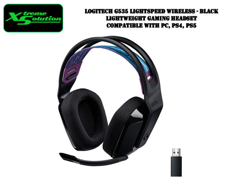 Logitech G535 Wireless - Black Lightweight Gaming Headset for PC, PS4, PS5
