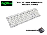 Ducky One 2 Full Size - White Edition with White Top Frame (White LED)
