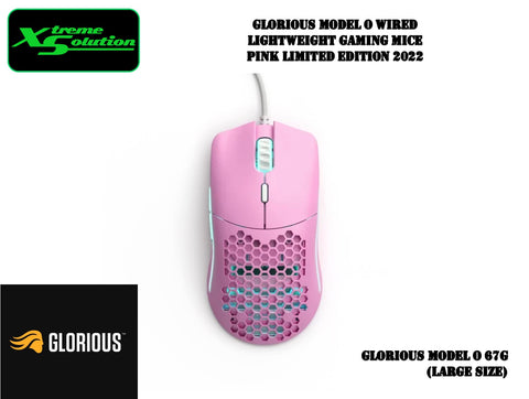 Glorious Model O - 67g Wired Lightweight Gaming Mice (Limited Edition Pink 2022)