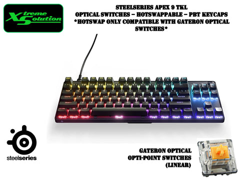 Steelseries Apex 9 TKL - TKL Hotswappable Optical Switches (Opti-point)