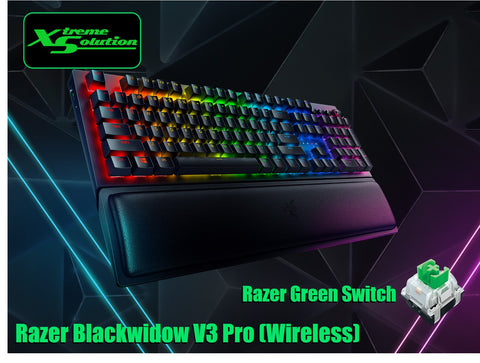 Razer Blackwidow V3 Pro - Wireless Full-height Mechanical Gaming Keyboard with Razer Chroma RGB