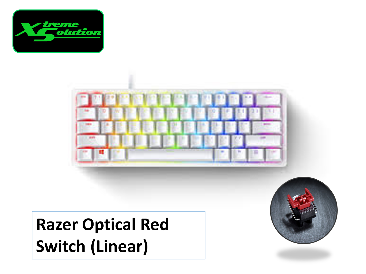 Razer Huntsman Mini Mercury White 赤軸 US Amazon.com: Razer Huntsman Mini Special Edition, 60% Optical