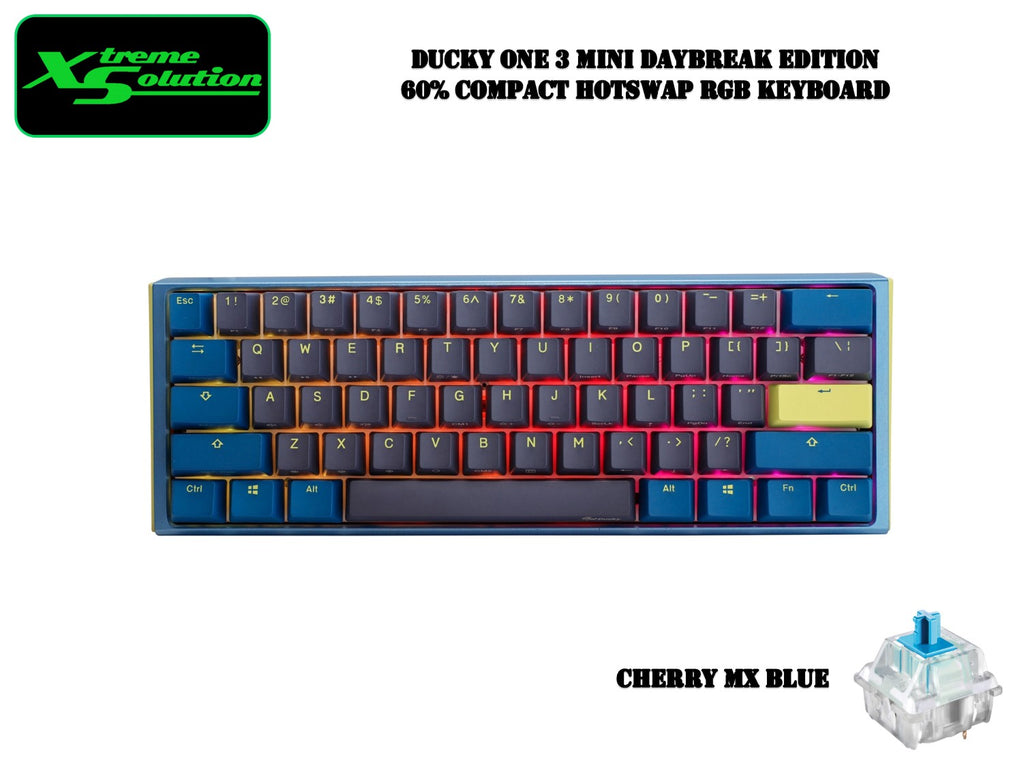 Ducky One 3 Mini Daybreak - 60% Hotswapable RGB Mechanical