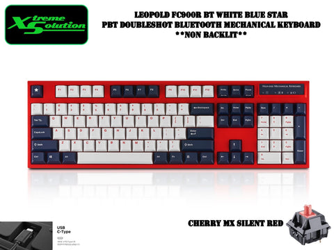Leopold FC900RBT White Star - Bluetooth High-End Mechanical Keyboard
