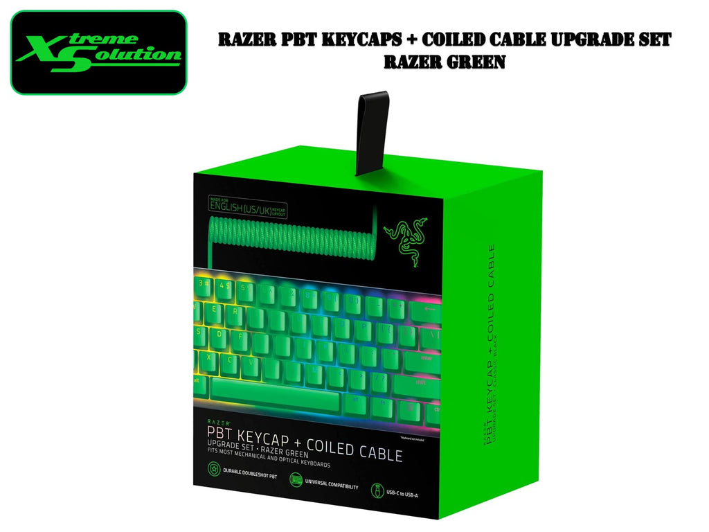 Buy Razer PBT Keycap + Coiled Cable Upgrade Set - Classic Black, Gaming  Keyboards Accessories