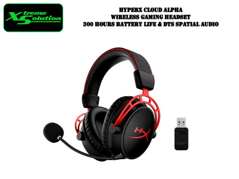 HyperX Cloud Alpha Wireless - Wireless Gaming Headset with DTS Spatial Audio