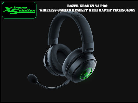 Razer Kraken V3 Pro - Wireless Gaming Headset with Haptic Technology